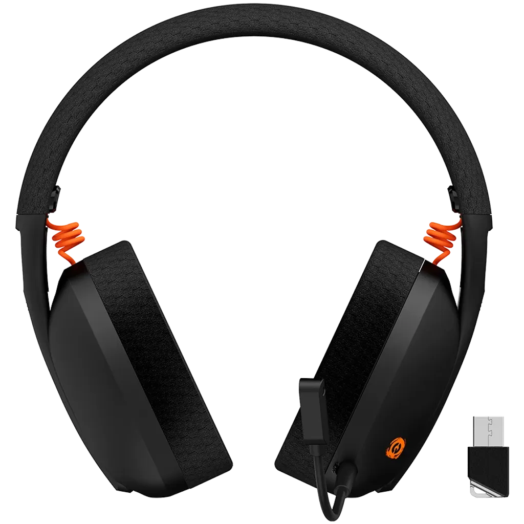 CANYON Ego GH-13 bezvadu spēļu austiņas 7.1, Bluetooth 5.2, melnas