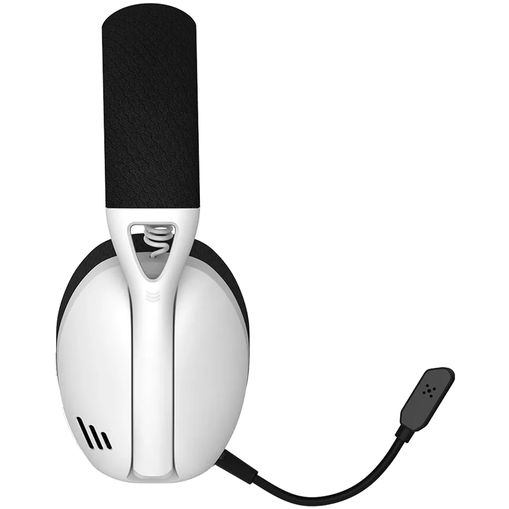 CANYON Ego GH-13 bezvadu spēļu austiņas 7.1, Bluetooth 5.2, baltas