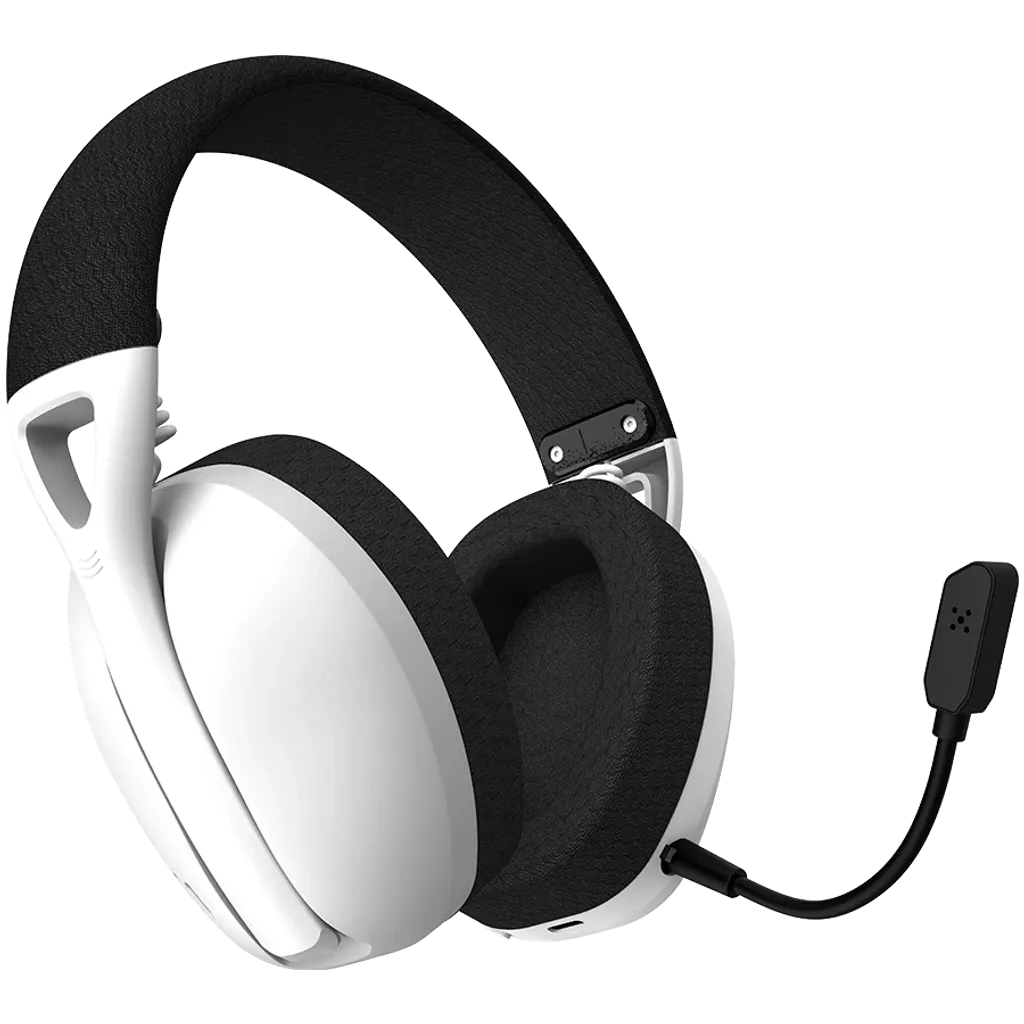 CANYON Ego GH-13 bezvadu spēļu austiņas 7.1, Bluetooth 5.2, baltas