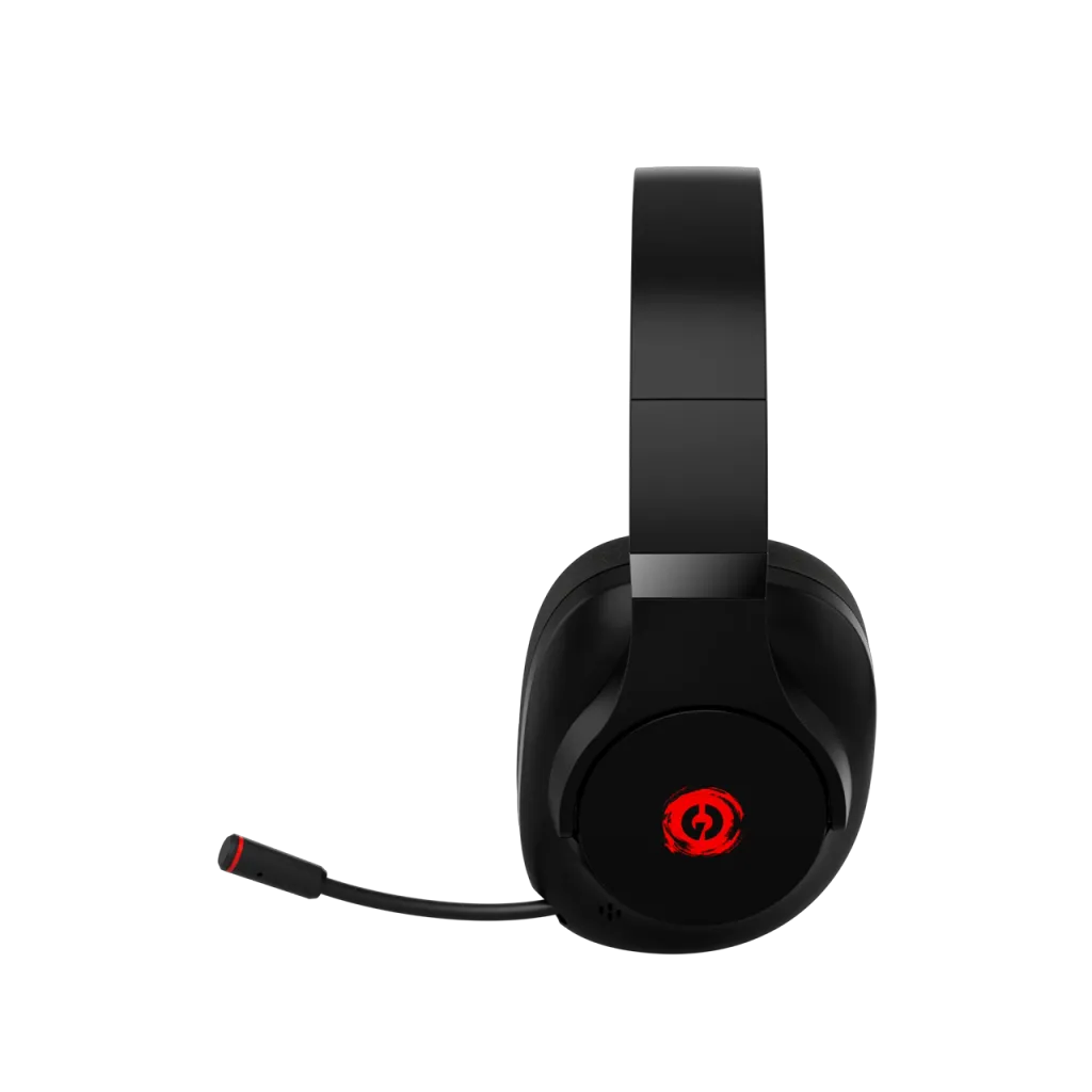 CANYON EGO GH-15 bezvadu spēļu austiņas, Bluetooth 5.3, 40mm, melnas
