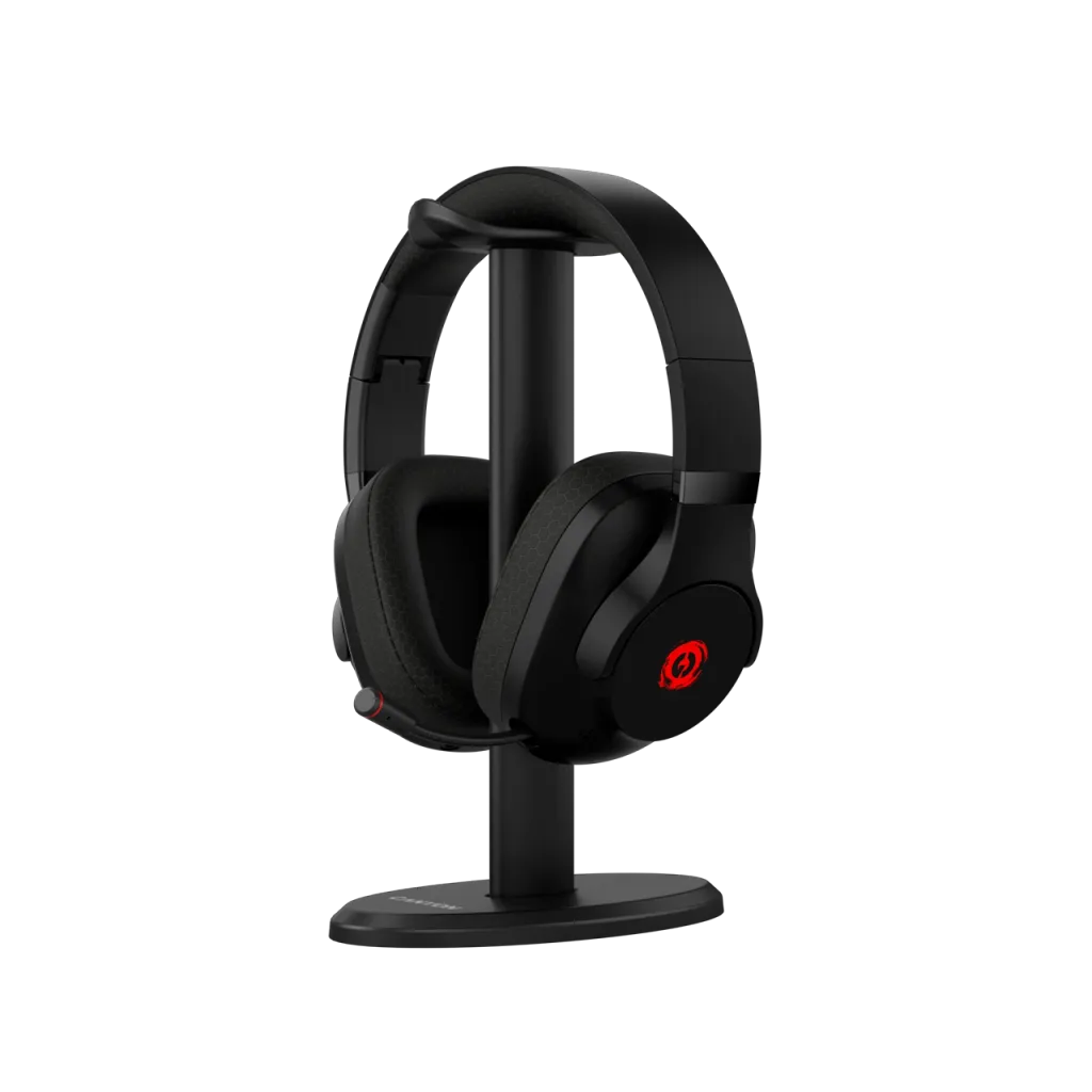 CANYON EGO GH-15 bezvadu spēļu austiņas, Bluetooth 5.3, 40mm, melnas