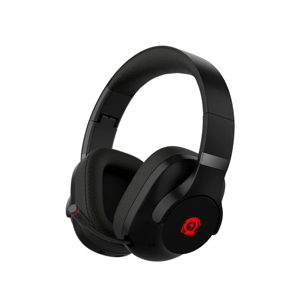CANYON EGO GH-15 bezvadu spēļu austiņas, Bluetooth 5.3, 40mm, melnas