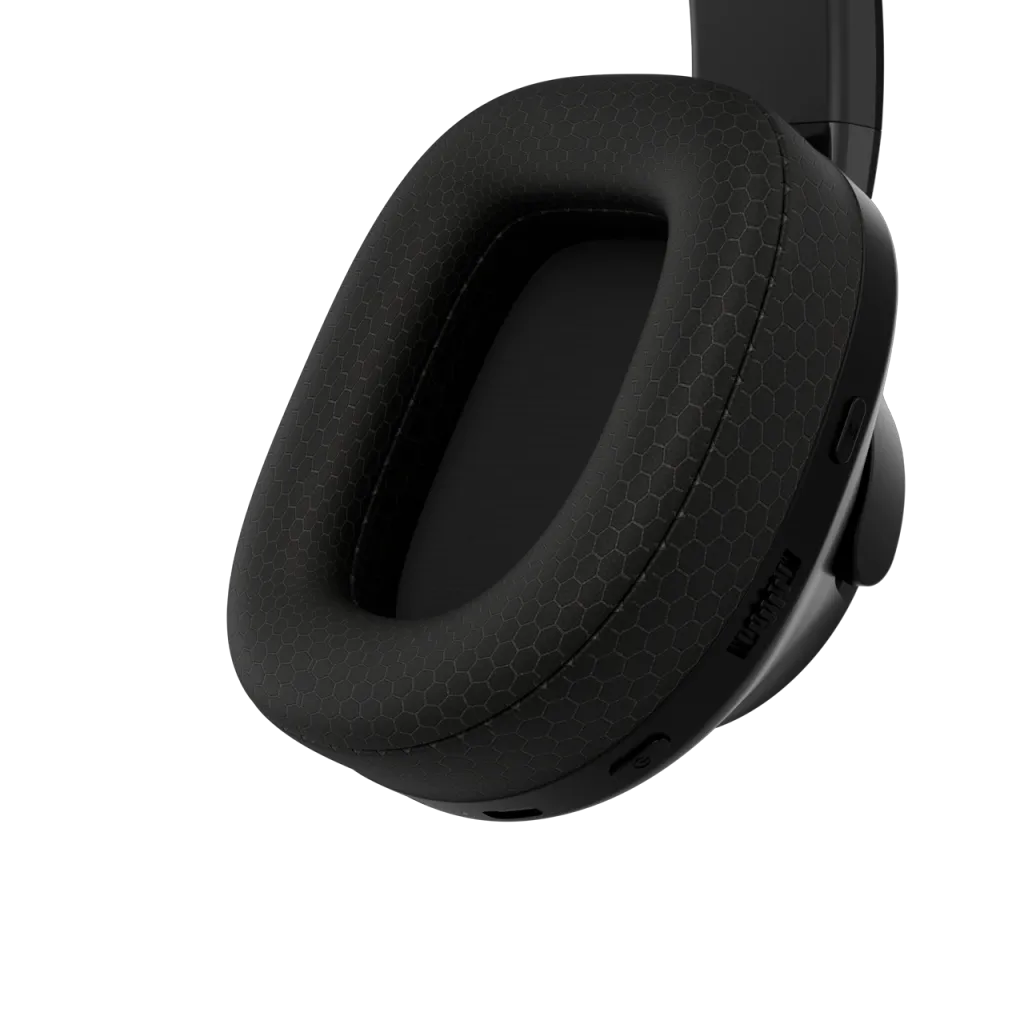 CANYON EGO GH-15 bezvadu spēļu austiņas, Bluetooth 5.3, 40mm, melnas