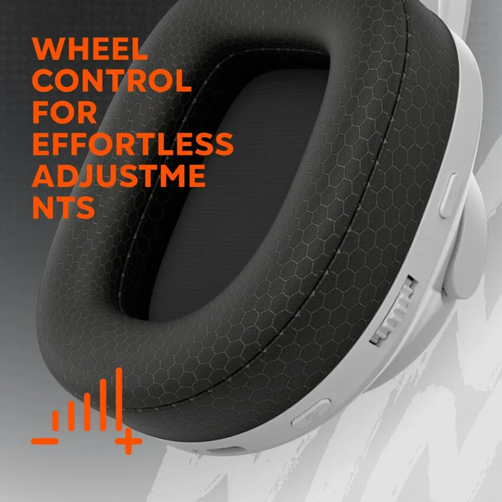 CANYON EGO GH-15 bezvadu spēļu austiņas, Bluetooth 5.3, 40mm, baltas