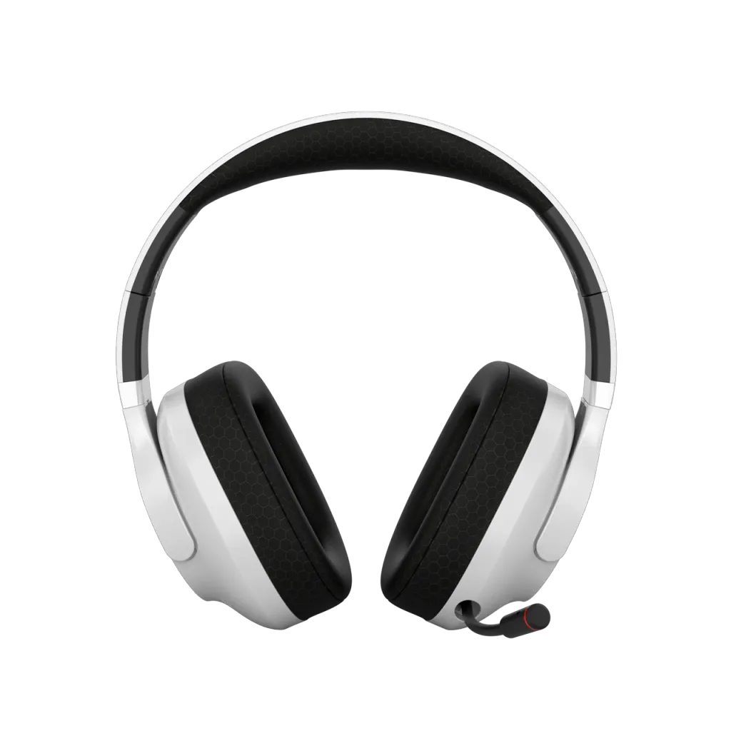 CANYON EGO GH-15 bezvadu spēļu austiņas, Bluetooth 5.3, 40mm, baltas