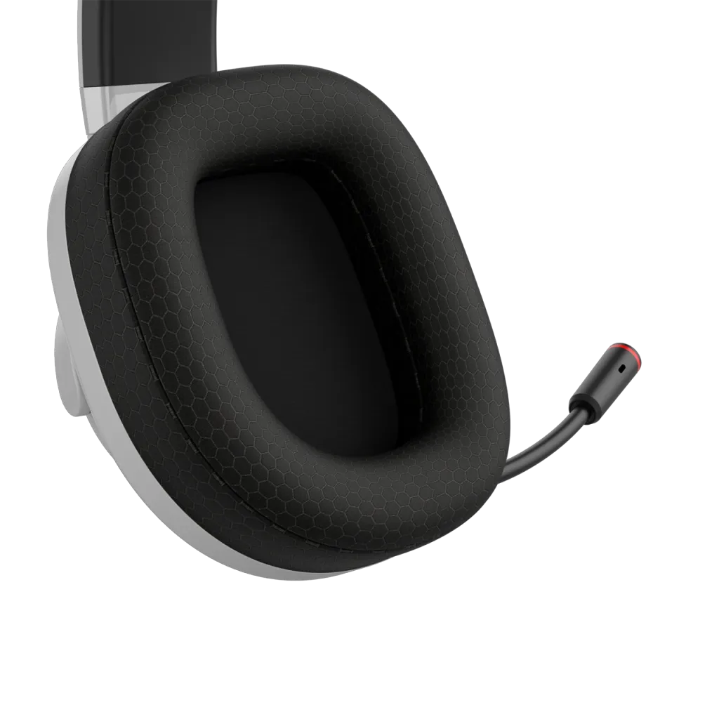 CANYON EGO GH-15 bezvadu spēļu austiņas, Bluetooth 5.3, 40mm, baltas