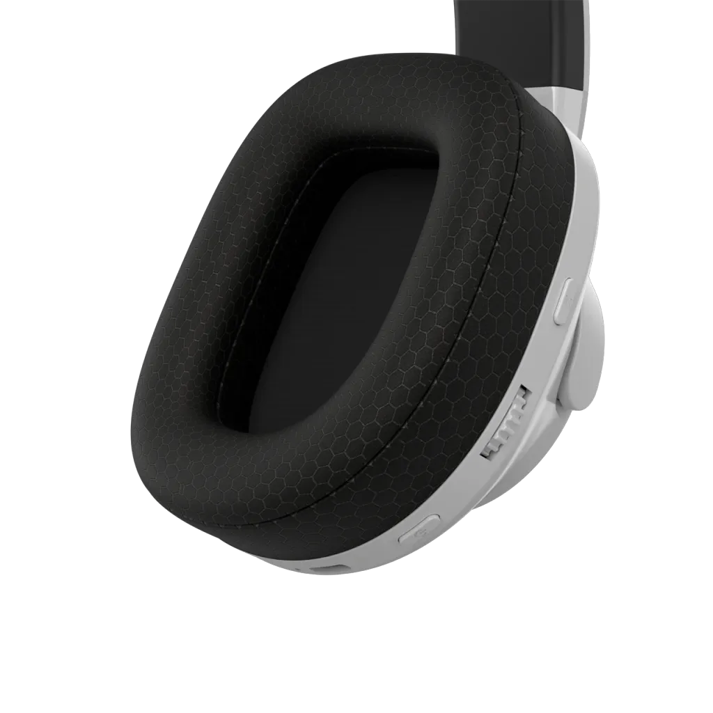 CANYON EGO GH-15 bezvadu spēļu austiņas, Bluetooth 5.3, 40mm, baltas
