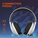 CANYON EGO GH-16 bezvadu spēļu austiņas, Bluetooth 5.3, 40mm, melnas