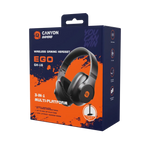 CANYON EGO GH-16 bezvadu spēļu austiņas, Bluetooth 5.3, 40mm, baltas