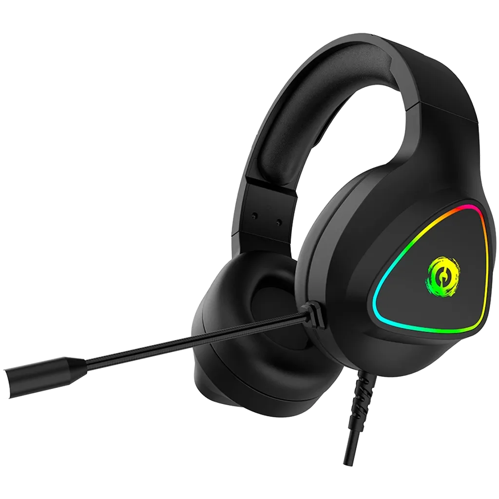 CANYON Shadder GH-6 spēļu austiņas ar mikrofonu, 50mm, RGB, melnas