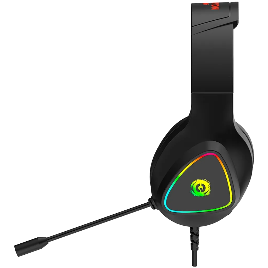 CANYON Shadder GH-6 spēļu austiņas ar mikrofonu, 50mm, RGB, melnas