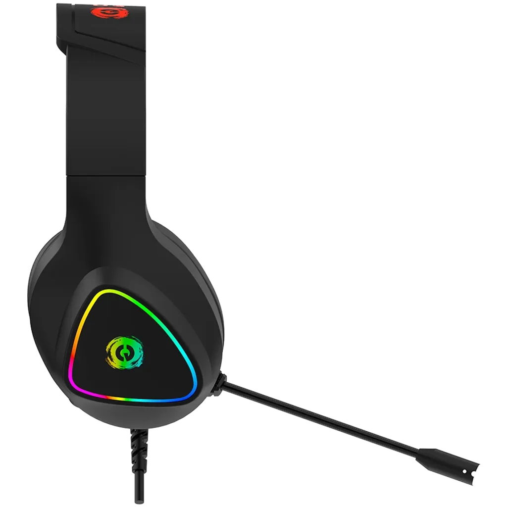 CANYON Shadder GH-6 spēļu austiņas ar mikrofonu, 50mm, RGB, melnas