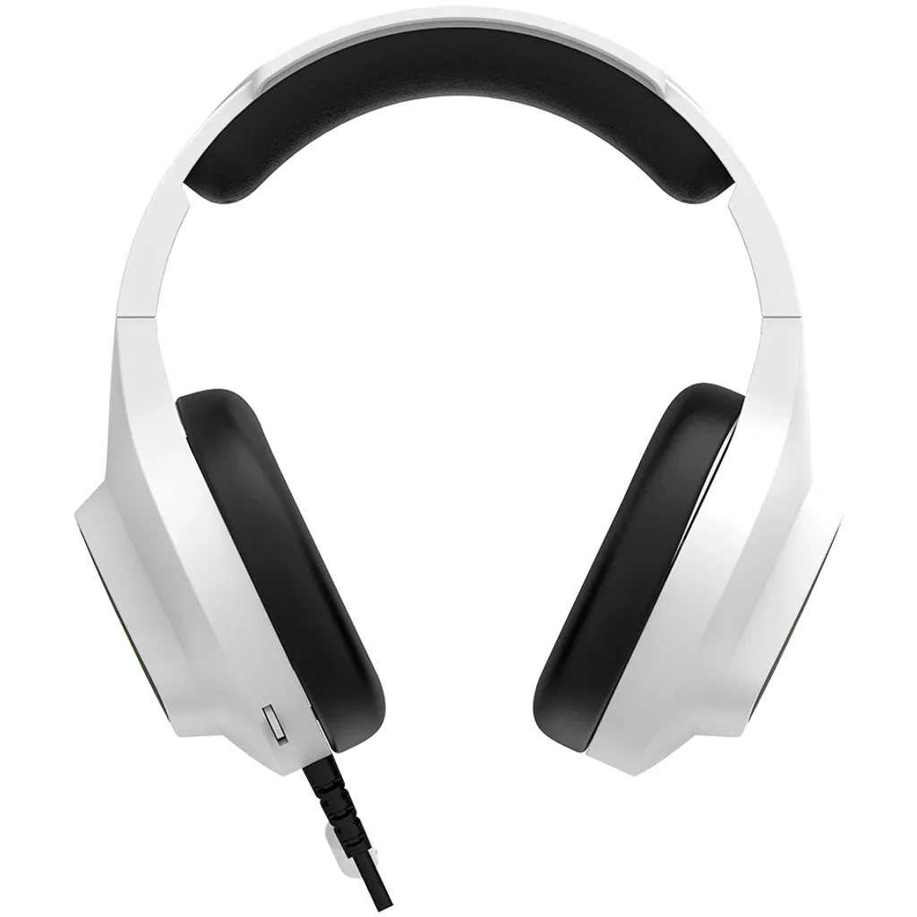 CANYON Shadder GH-6 spēļu austiņas ar mikrofonu, 50mm, RGB, baltas