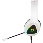 CANYON Shadder GH-6 spēļu austiņas ar mikrofonu, 50mm, RGB, baltas