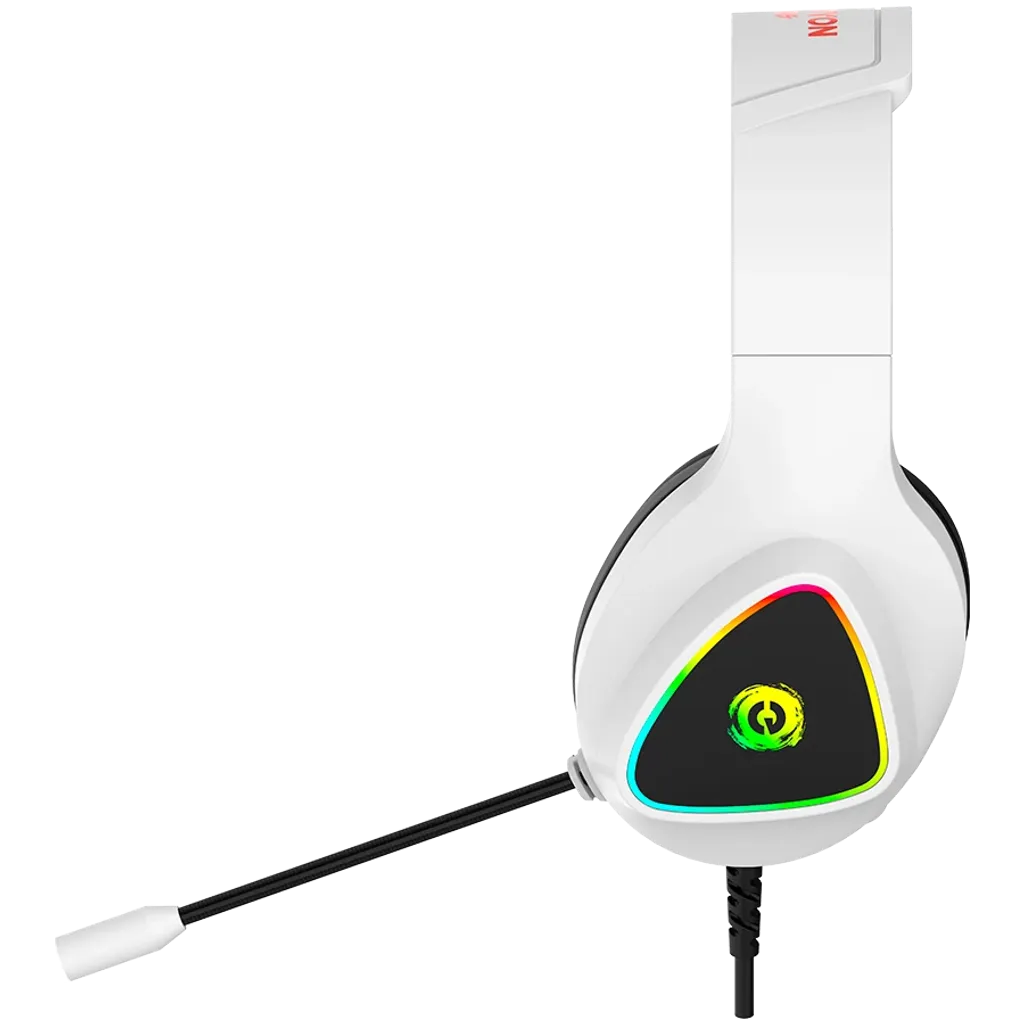 CANYON Shadder GH-6 spēļu austiņas ar mikrofonu, 50mm, RGB, baltas