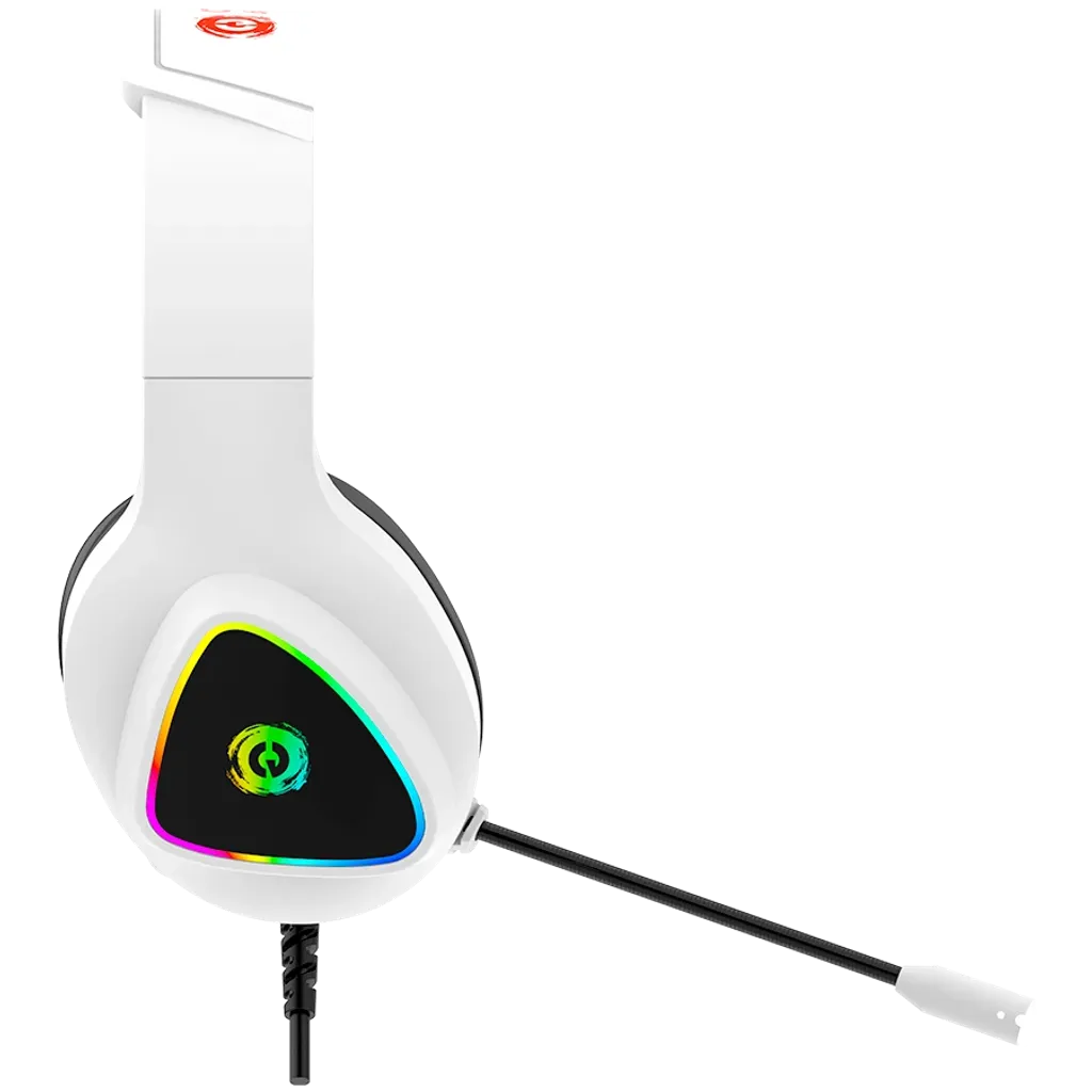 CANYON Shadder GH-6 spēļu austiņas ar mikrofonu, 50mm, RGB, baltas
