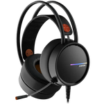 CANYON Interceptor GH-8A spēļu austiņas ar mikrofonu, 50mm, melnas/oranžas