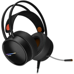 CANYON Interceptor GH-8A spēļu austiņas ar mikrofonu, 50mm, melnas/oranžas