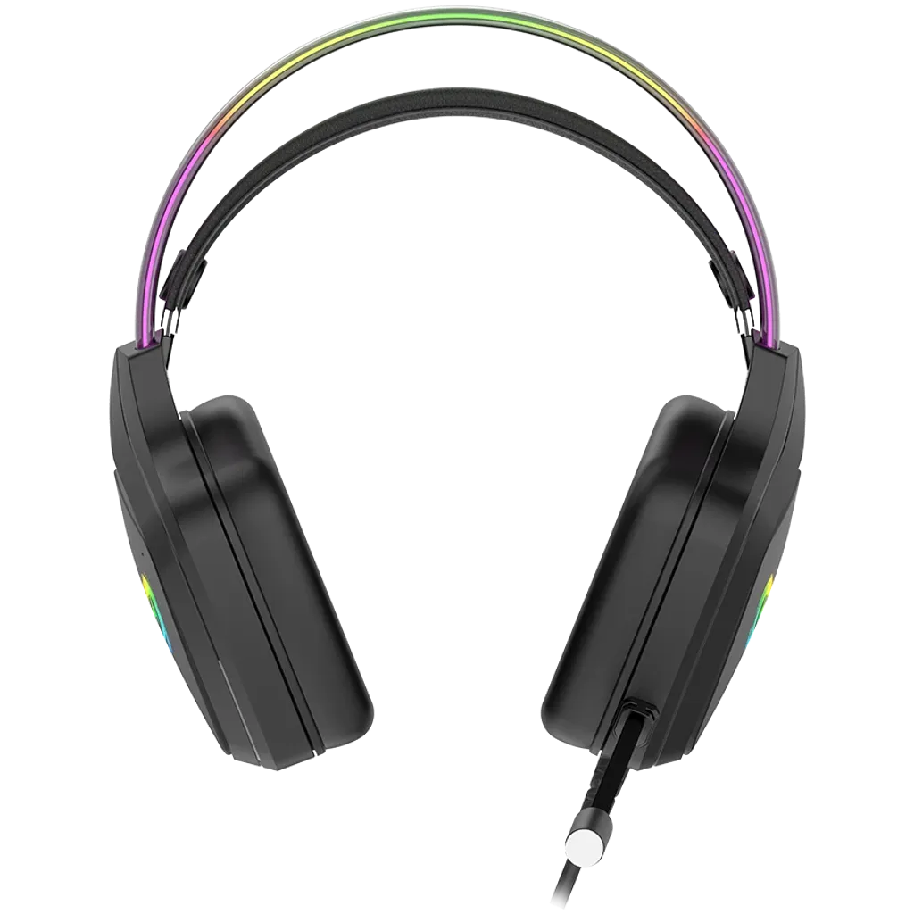 CANYON GH-9A spēļu austiņas ar mikrofonu, 50mm, RGB, melnas