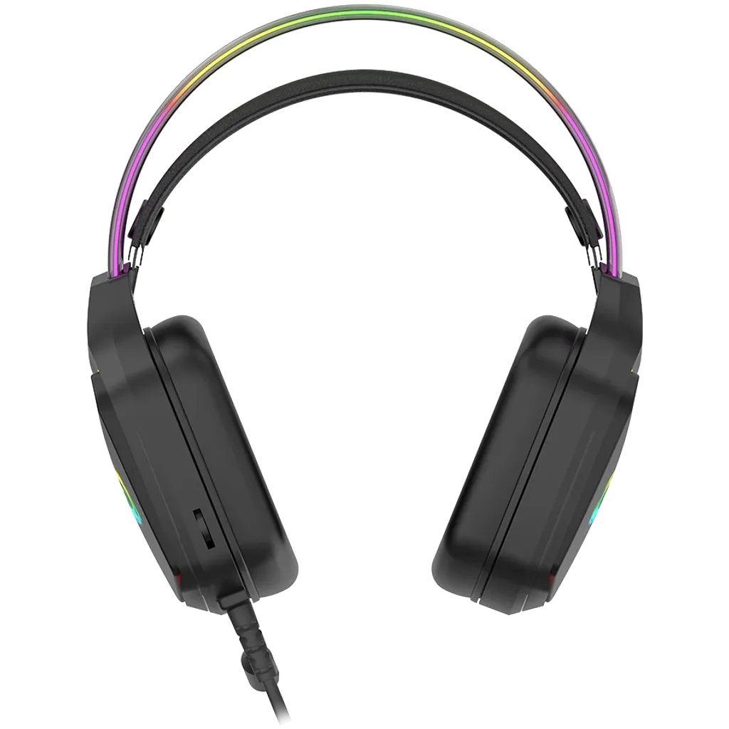 CANYON GH-9A spēļu austiņas ar mikrofonu, 50mm, RGB, melnas