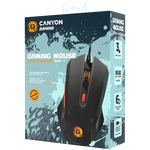 CANYON Star Raider GM-1 vadu spēļu pele, RGB, 3200 DPI, 6 pogas, melna