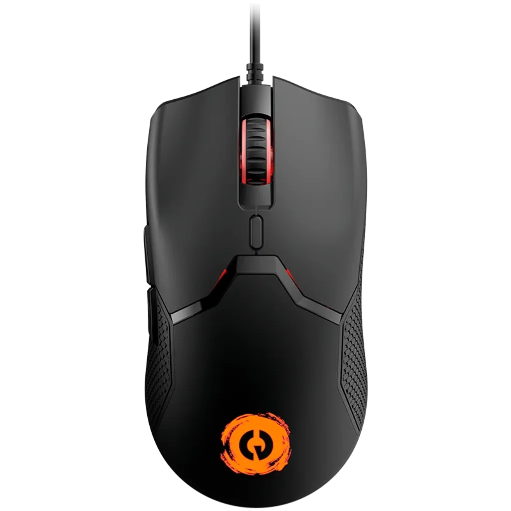 CANYON Carver GM-116 vadu spēļu pele, 3600 DPI, 6 pogas, melna