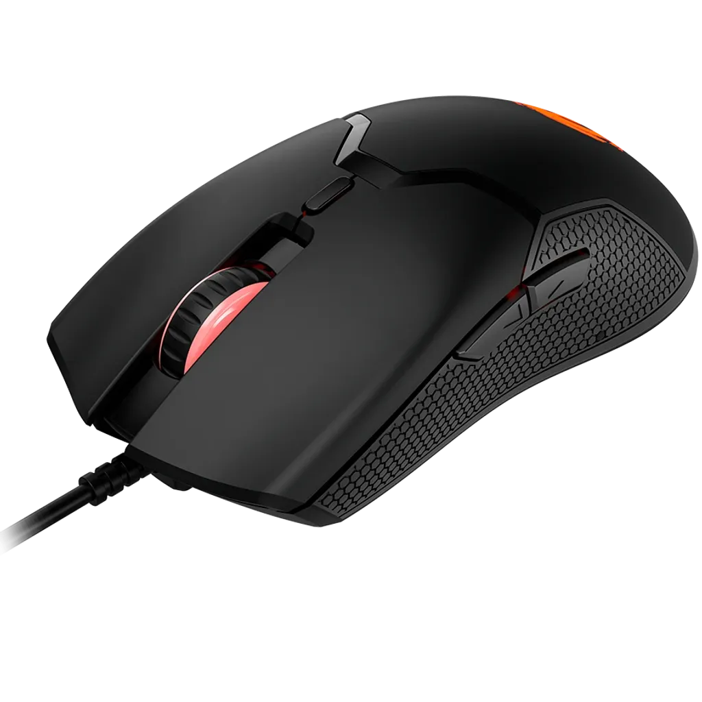 CANYON Carver GM-116 vadu spēļu pele, 3600 DPI, 6 pogas, melna