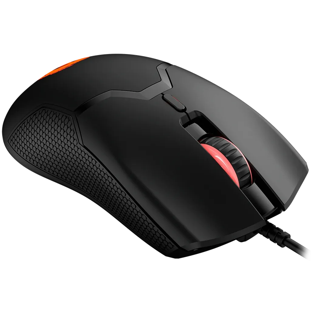 CANYON Carver GM-116 vadu spēļu pele, 3600 DPI, 6 pogas, melna