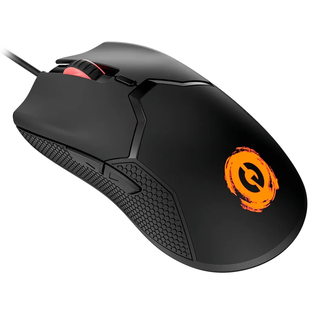 CANYON Carver GM-116 vadu spēļu pele, 3600 DPI, 6 pogas, melna