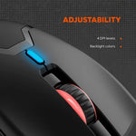 CANYON Carver GM-116 vadu spēļu pele, 3600 DPI, 6 pogas, melna