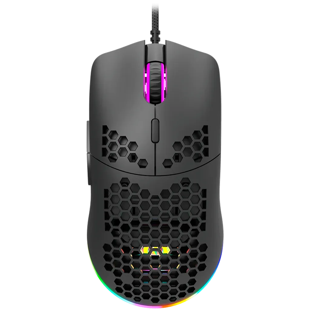 CANYON Puncher GM-11 vadu spēļu pele, RGB, 4200 DPI, 7 pogas, melna
