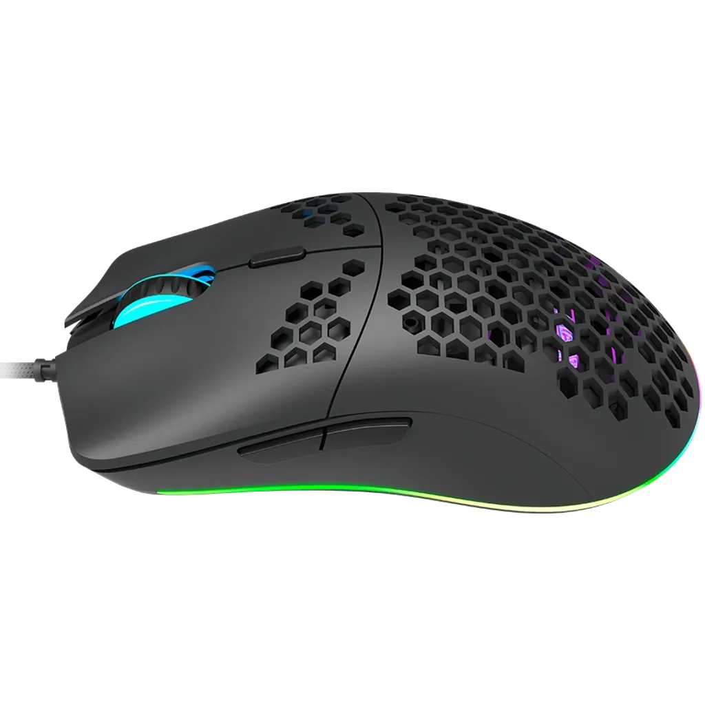 CANYON Puncher GM-11 vadu spēļu pele, RGB, 4200 DPI, 7 pogas, melna
