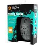 CANYON Puncher GM-11 vadu spēļu pele, RGB, 4200 DPI, 7 pogas, balta