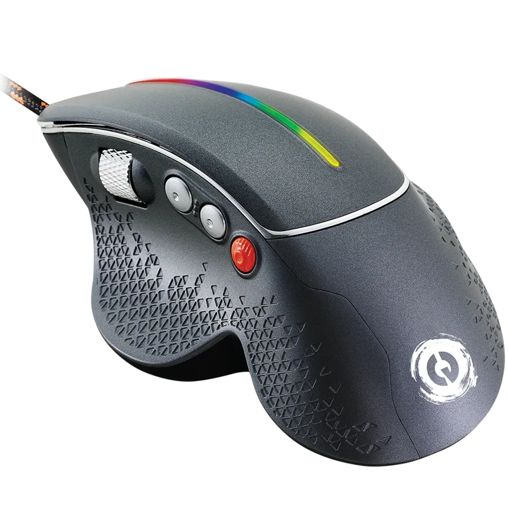 CANYON Apstar GM-12 vadu spēļu pele, RGB, 6400 DPI, 6 pogas, tumši pelēka