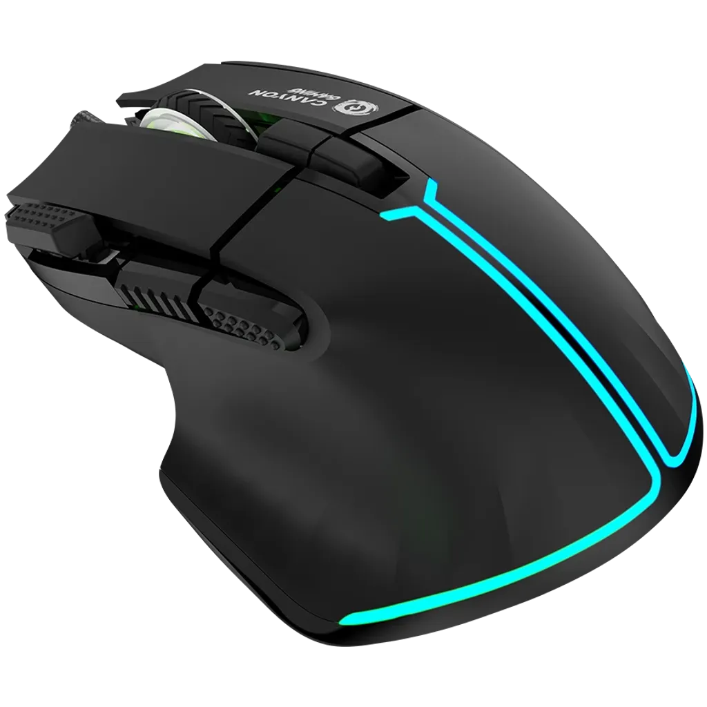 CANYON Fortnax GM-636 vadu spēļu pele, RGB, 20000 DPI, 9 pogas, melna