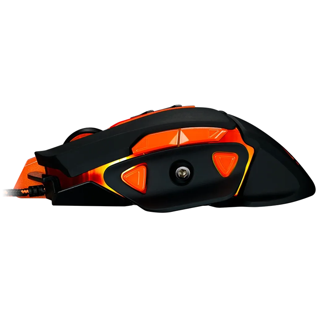 CANYON Hazard GM-6 vadu spēļu pele, 6400 DPI, 9 pogas, melna/oranža