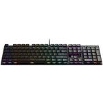 CANYON Cometstrike GK-55 mehāniskā spēļu tastatūra, RGB, 104 taustiņi, melna
