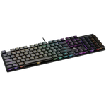 CANYON Cometstrike GK-55 mehāniskā spēļu tastatūra, RGB, 104 taustiņi, melna
