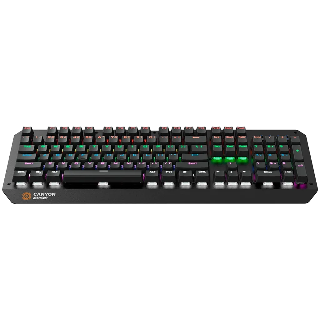 CANYON mehāniskā spēļu tastatūra CND-SKB6-US, 104 taustiņi, LED, melna