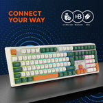 CANYON Shadder GKW-11 bezvadu mehāniskā tastatūra, RGB, 108 taustiņi