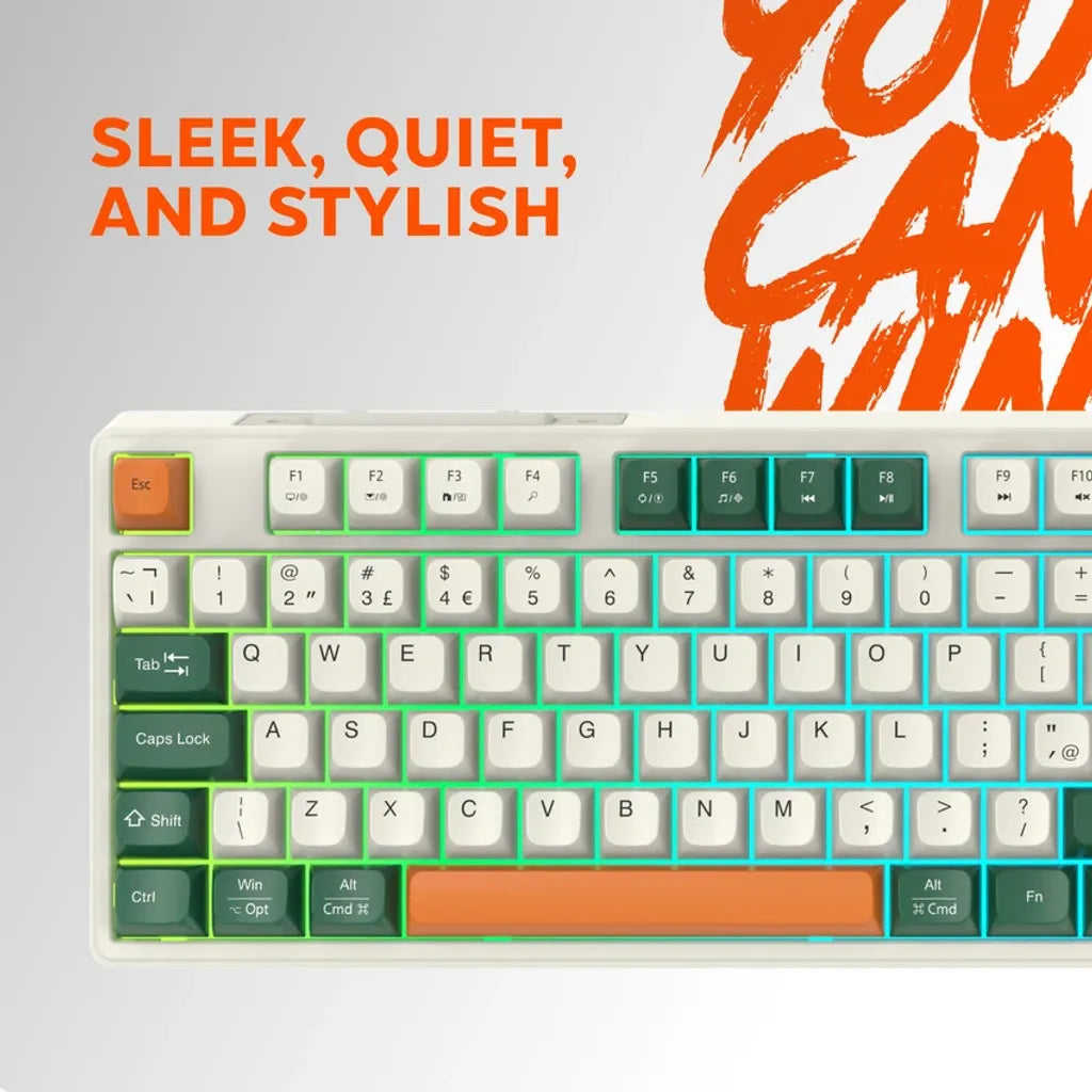 CANYON Shadder GKW-11 bezvadu mehāniskā tastatūra, RGB, 108 taustiņi