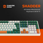 CANYON Shadder GKW-11 bezvadu mehāniskā tastatūra, RGB, 108 taustiņi