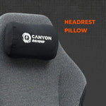 CANYON Boulder XLCH01 XL spēļu krēsls, līdz 150 kg, pelēks