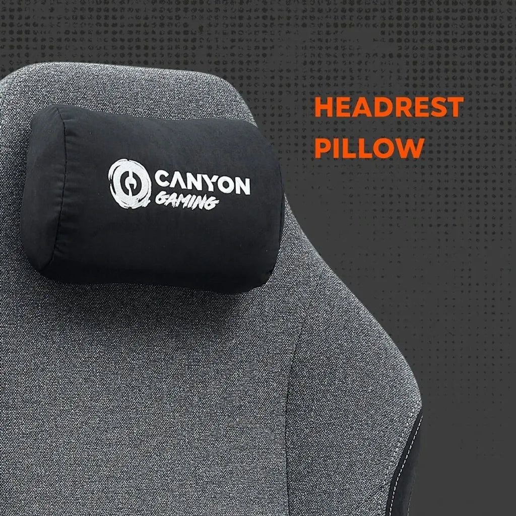 CANYON Boulder XLCH01 XL spēļu krēsls, līdz 150 kg, pelēks