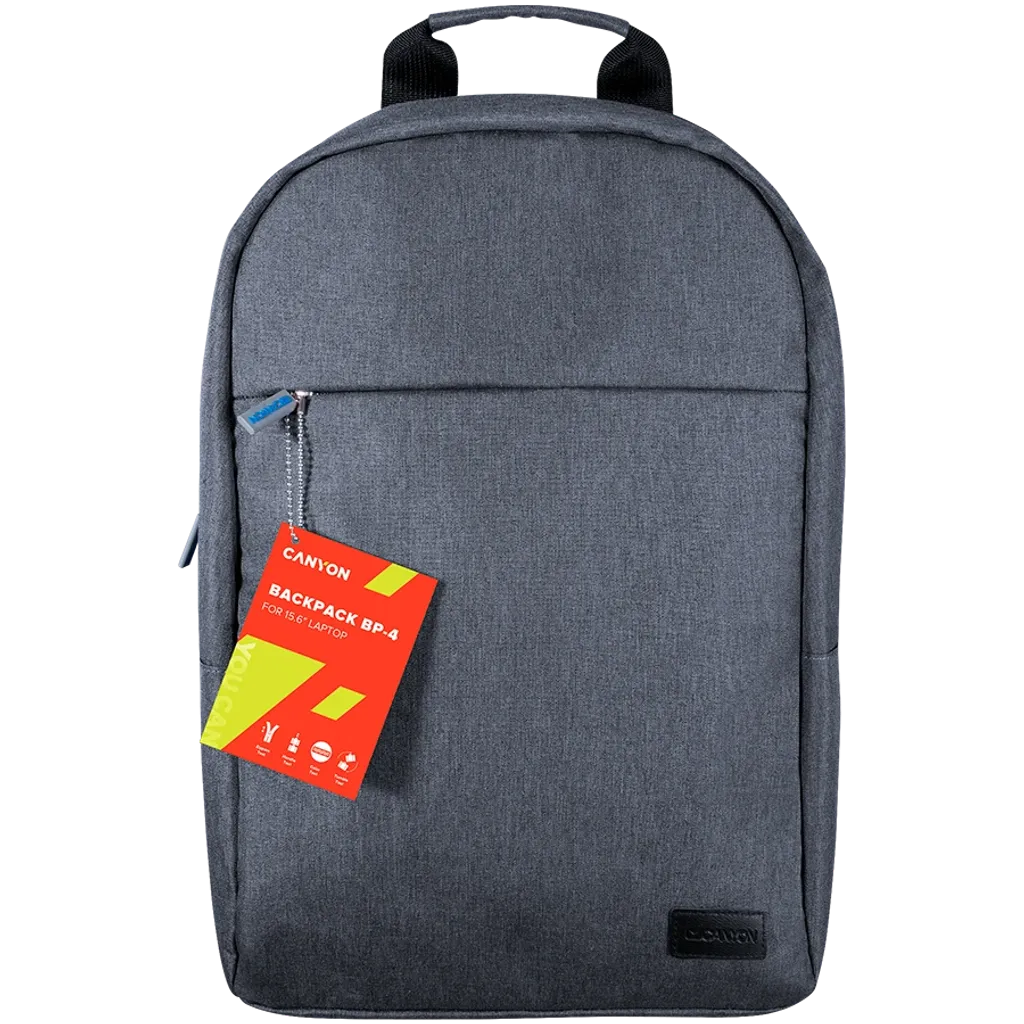 CANYON BP-4 12L mugursoma datoram līdz 39,6cm, 450x285x85mm, pelēka