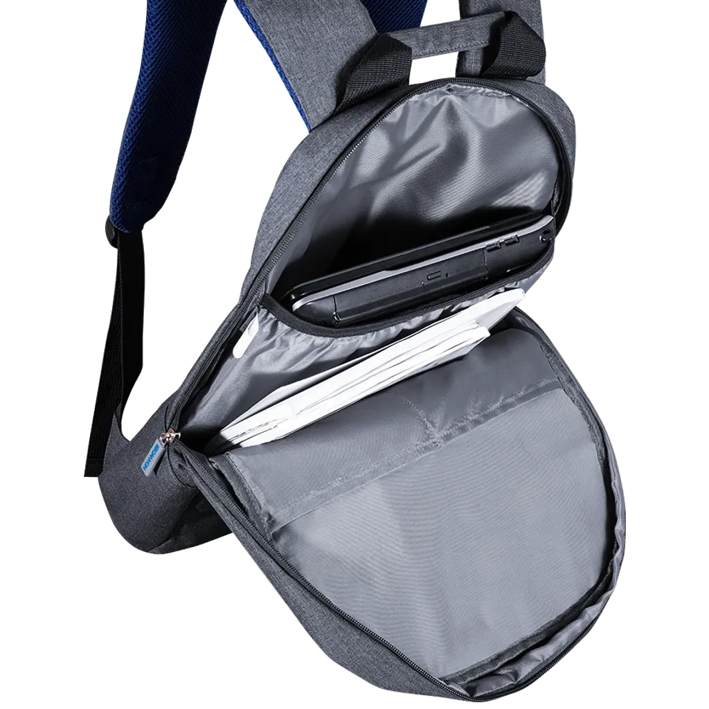 CANYON BP-4 12L mugursoma datoram līdz 39,6cm, 450x285x85mm, pelēka