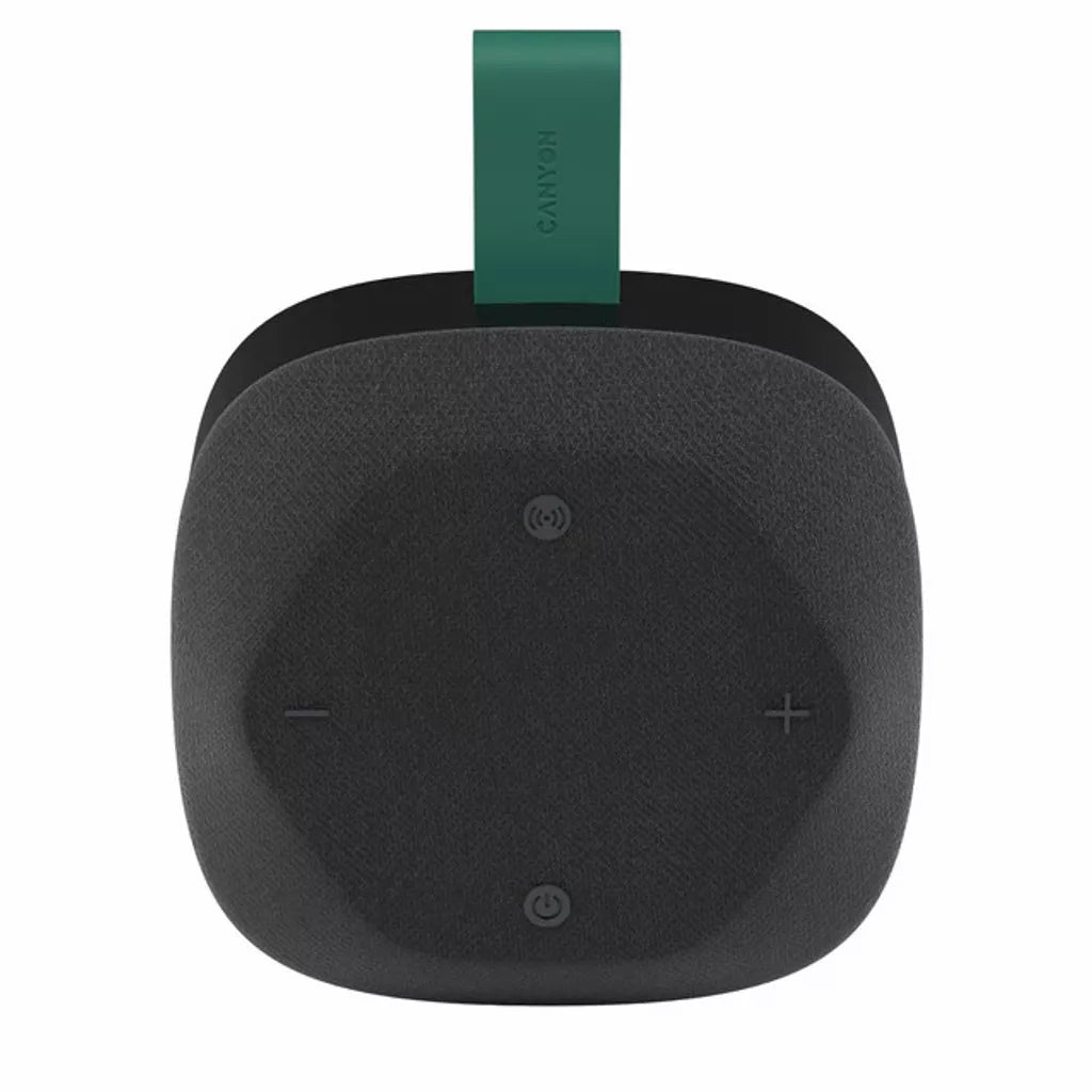 Canyon Hexagon 10 portatīvais Bluetooth skaļrunis, 8 W, melns/zaļš