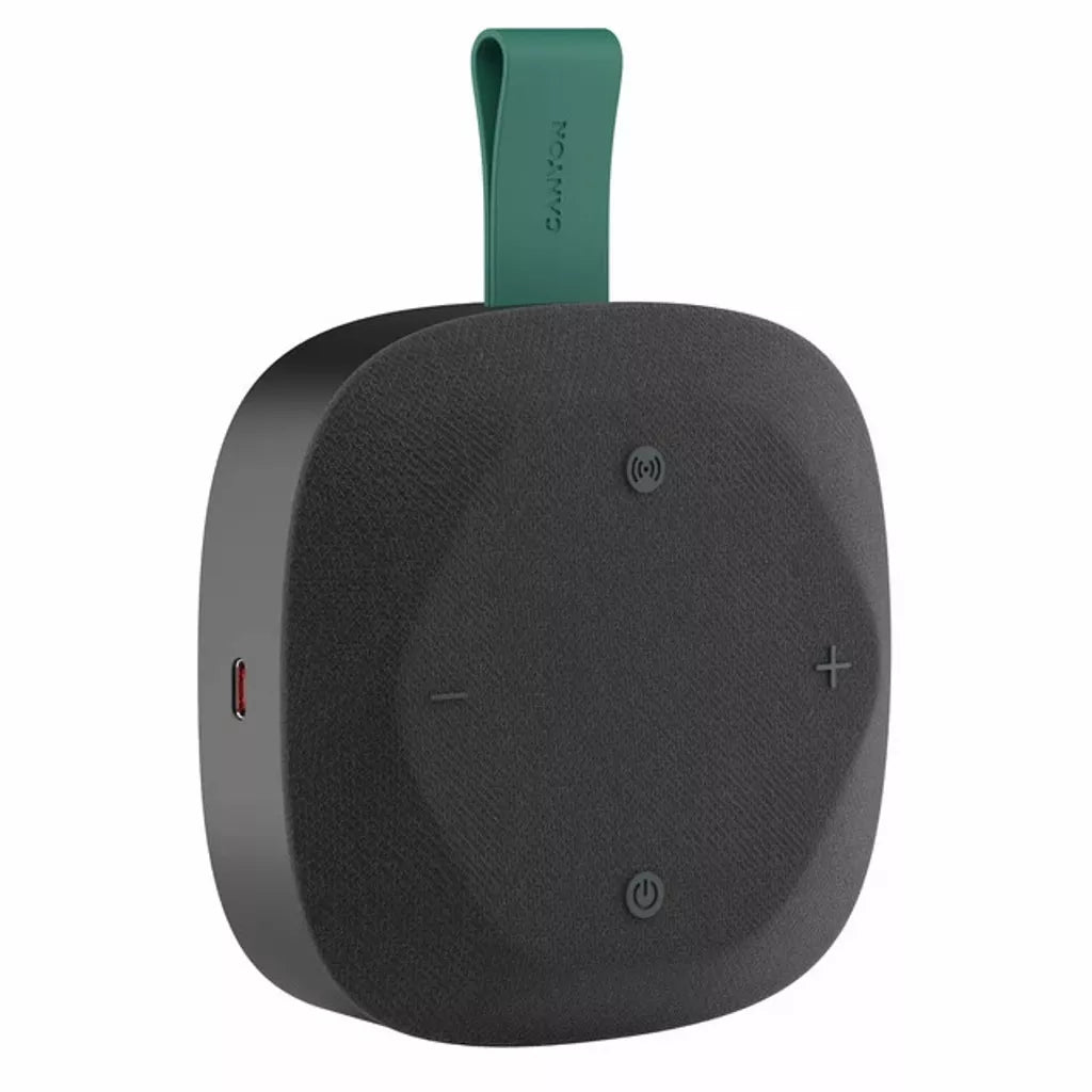 Canyon Hexagon 10 portatīvais Bluetooth skaļrunis, 8 W, melns/zaļš