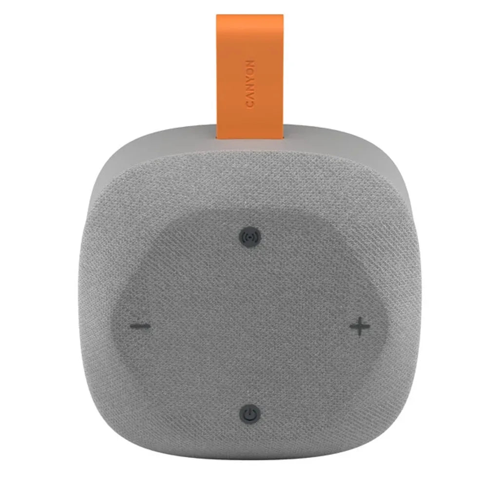 Canyon Hexagon 10 portatīvais Bluetooth skaļrunis, 8 W, pelēks/oranžs