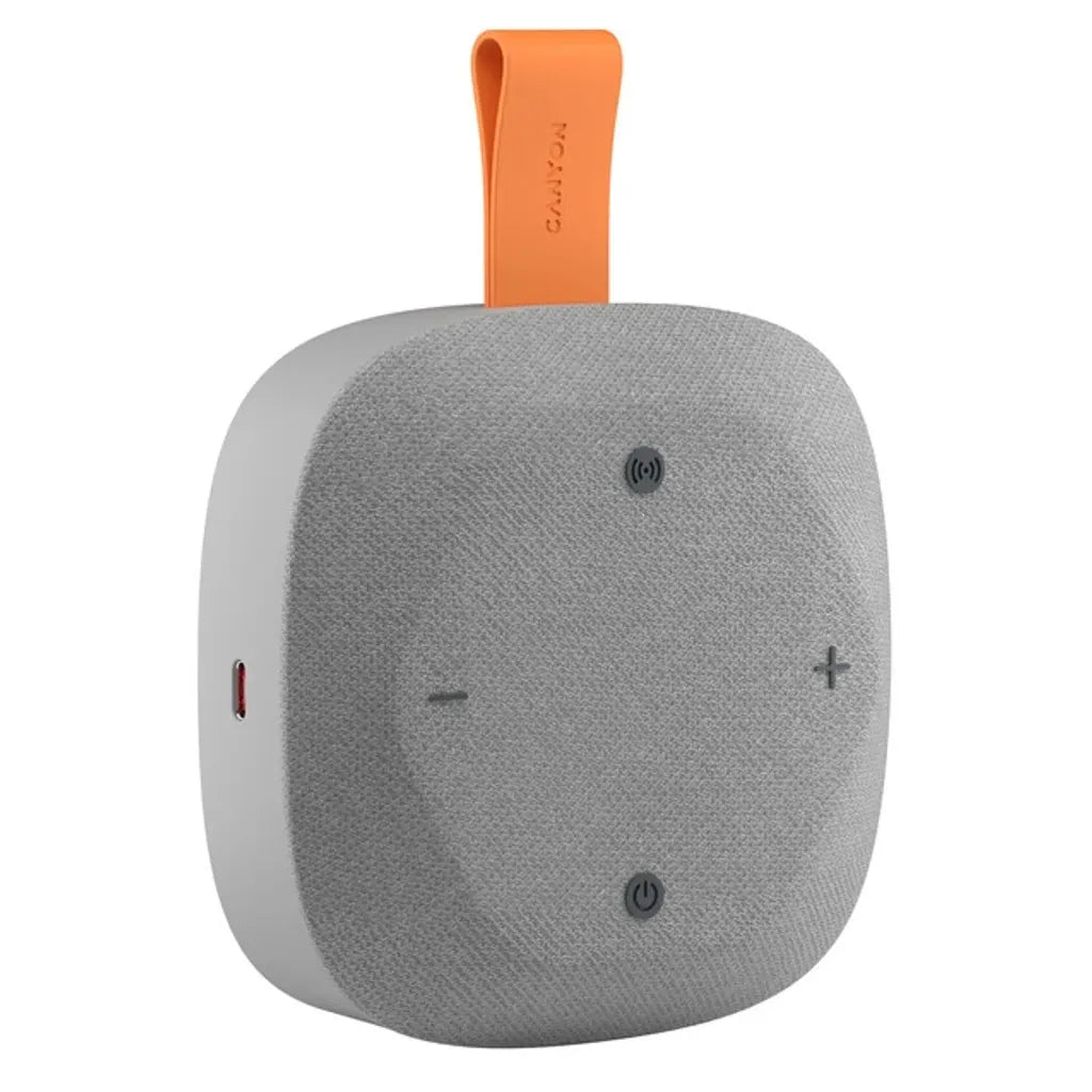 Canyon Hexagon 10 portatīvais Bluetooth skaļrunis, 8 W, pelēks/oranžs